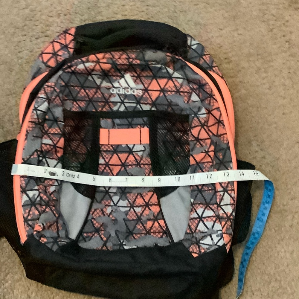 Adidas Triangular Pattern Backpack in Black and C… - image 6